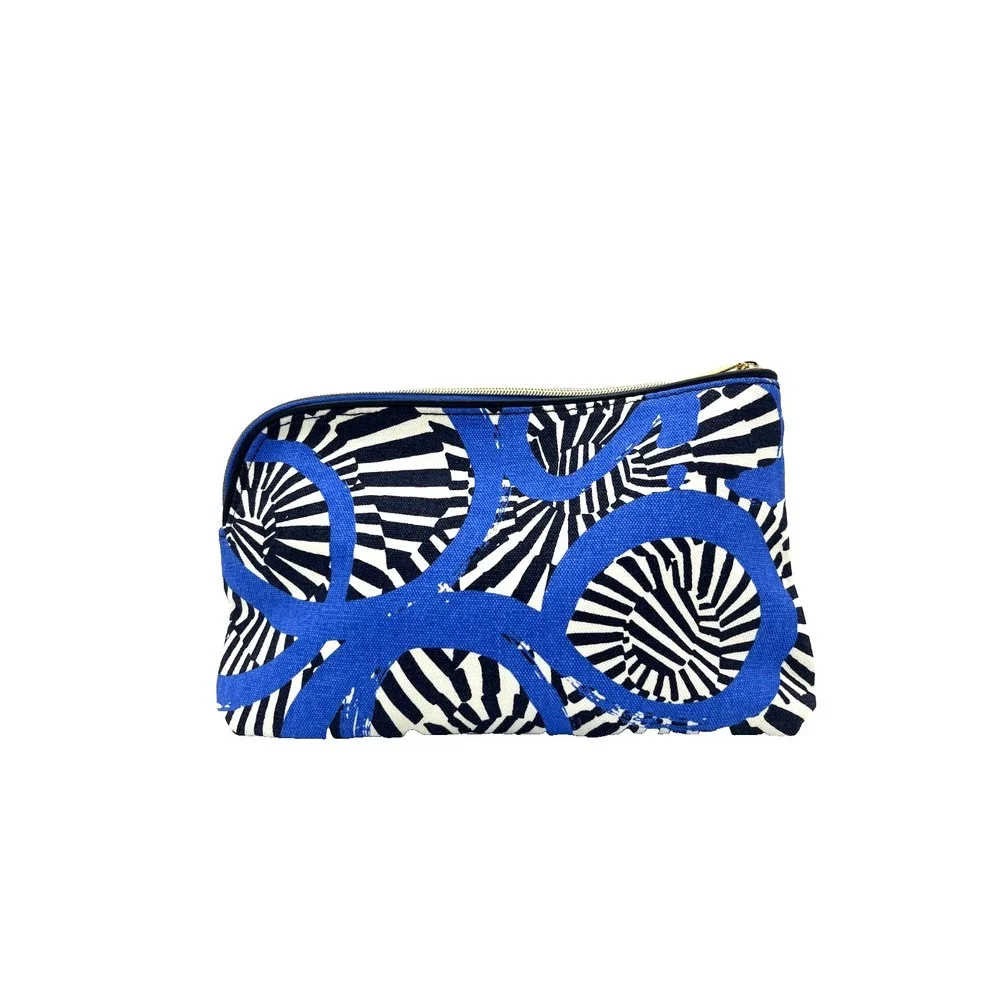Estee Lauder Pure Color Envy Cheek Blush Bronze Palette Glow & Cosmetic Bag Blue